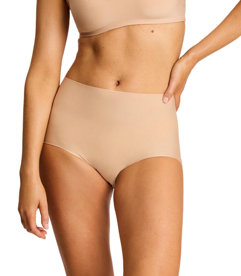 commando Butter High-Rise Bikini | High-Waist Seamless Panty in Exclusive Butterâ„¢ Fabric | Ultra-Soft, Invisible Comfort | Beige, L - Image 1